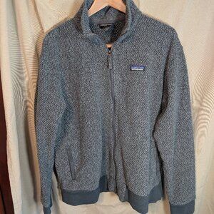 Patagonia Woolyester Gray Full-Zip Jacket - Men L